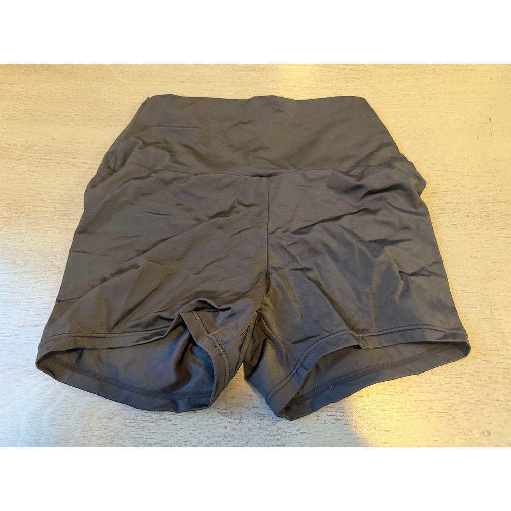 Balera Black High Waisted Dance Shorts Adult Medium MA Gymnastics Cheer Athletic